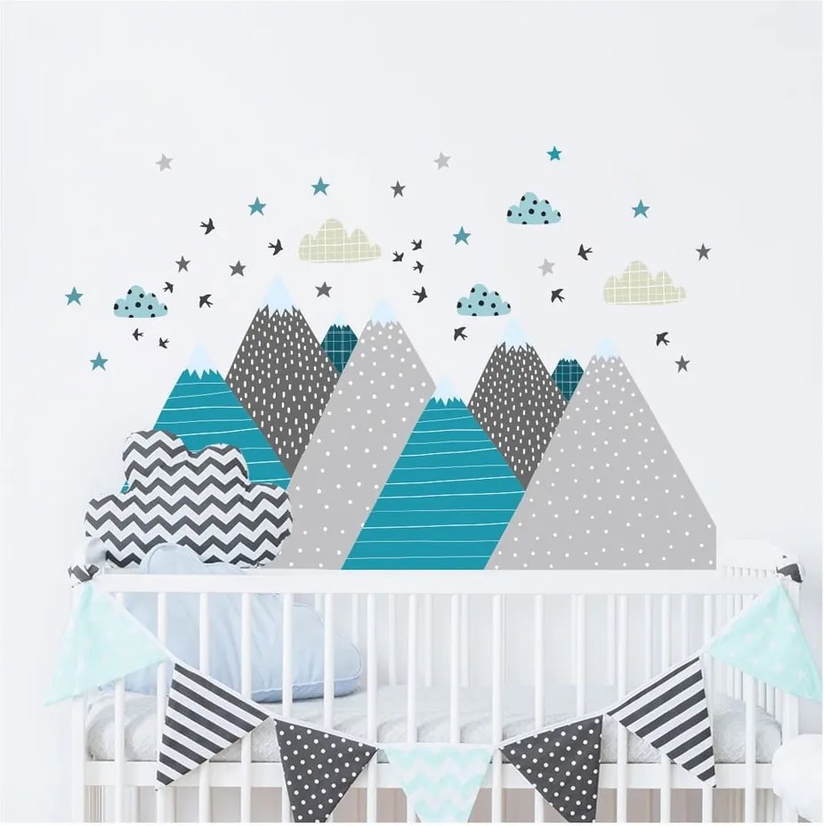 Autocolant Ambiance Giant Kid Sticker Scandinavian Mountains Janeka