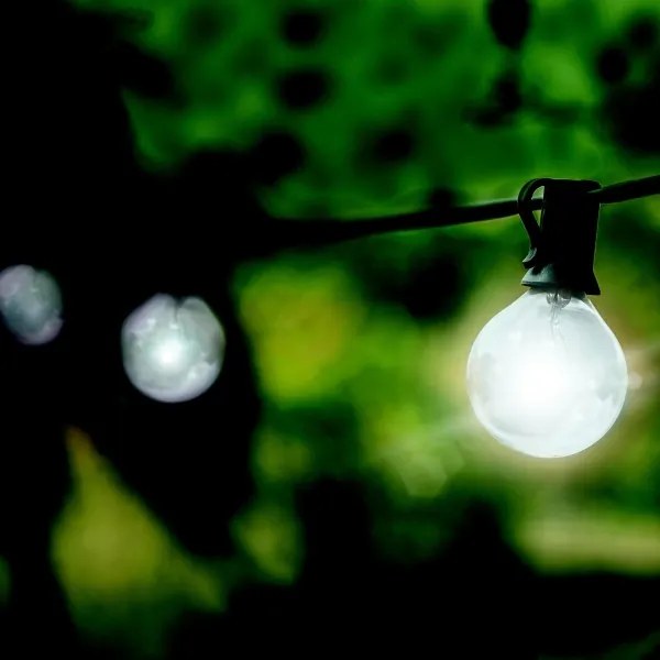 Brilagi - Ghirlandă LED decorativă de exterior, 25 x soclu E12, 20 m, IP44, alb rece