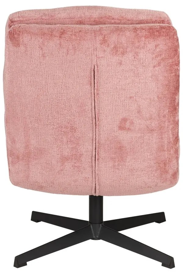 Fotoliu roz pivotant Kai – White Label