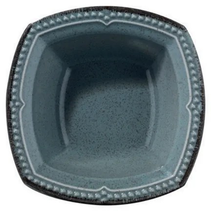 Set veselă 24 piese din porțelan, albastru