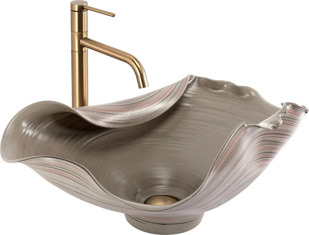 Lavoar ceramic pentru blat REA HM-17 Handmade ART