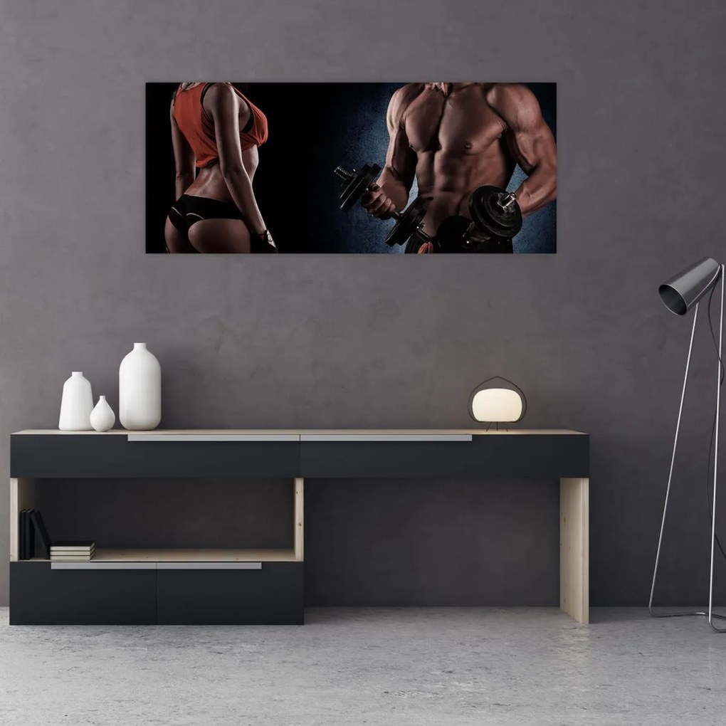 Tablou - Fitness (120x50 cm)