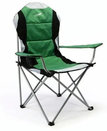 Divero Deluxe Scaun pliabil de camping,verde, 2 bucăți