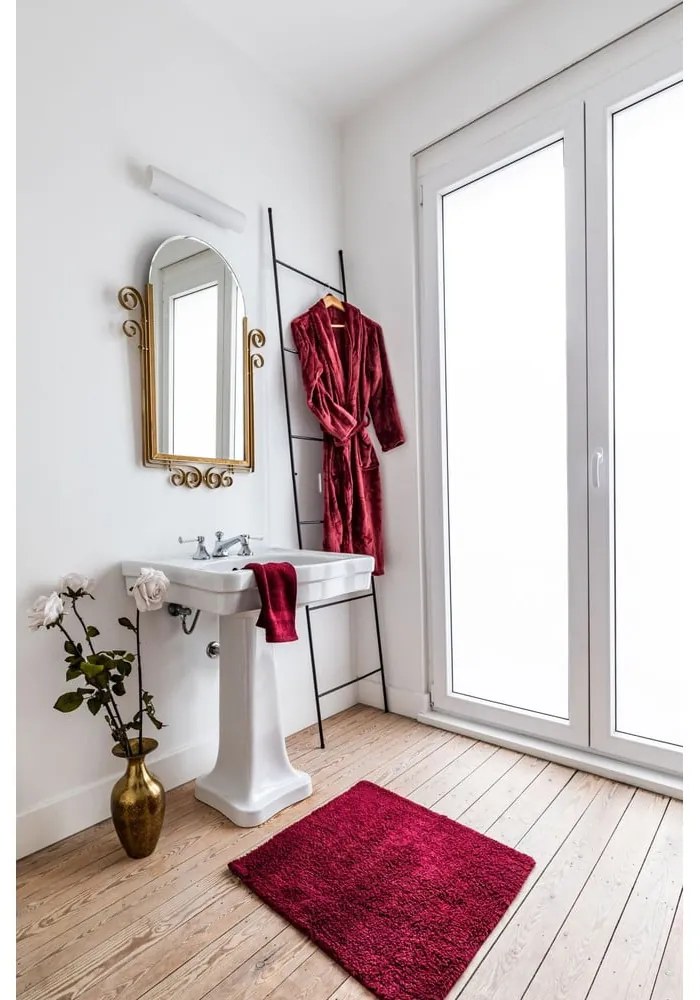 Halat de baie burgundy L/XL din micropluș Cosy – Tiseco Home Studio