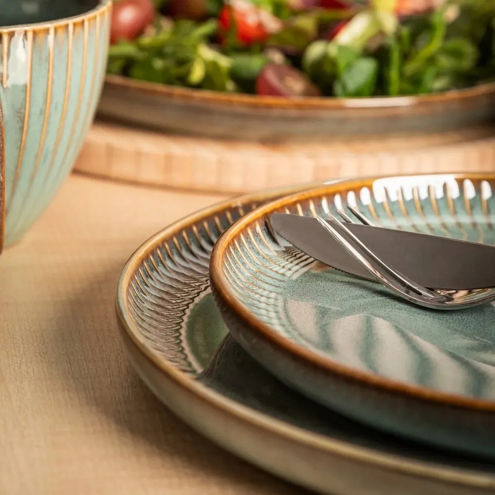 Altom Set of 2 dessert plates Reactive Sage 20.5 cm