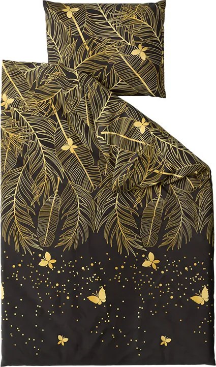 Lenjerie din microfibra VISATA negru Dimensiune lenjerie de pat: 70 x 80 cm | 140 x 200 cm