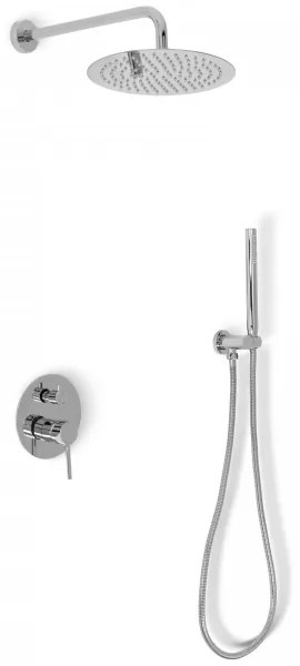 REA-P8007 - Set de duș LUNGO cu baterie încastrată, crom lucios