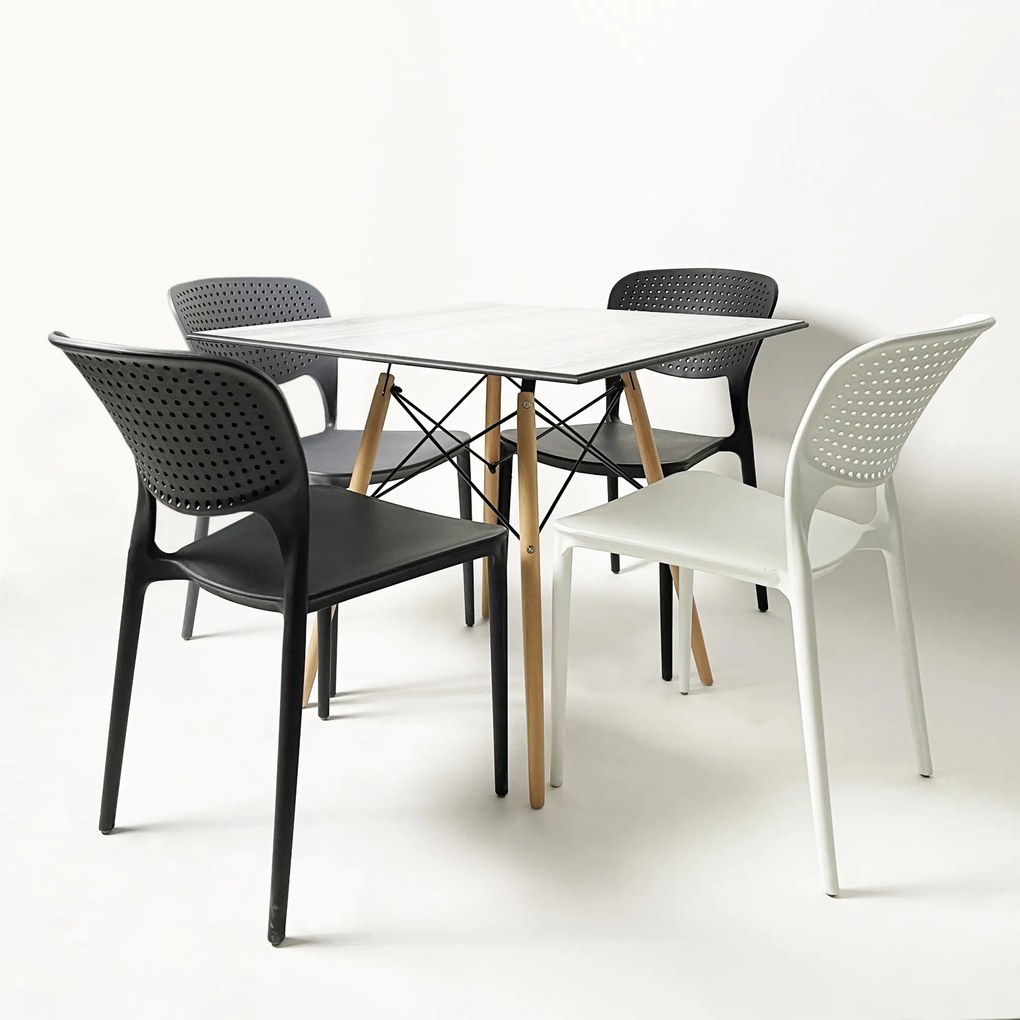 TODO Galben - SCAUN MODERN PENTRU BUCĂTĂRII, GRĂDINI, CAMERE DE CAFEA (FIXE)