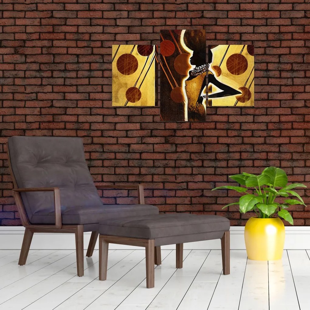 Tablou cu pictură artistică străveche (90x60 cm)