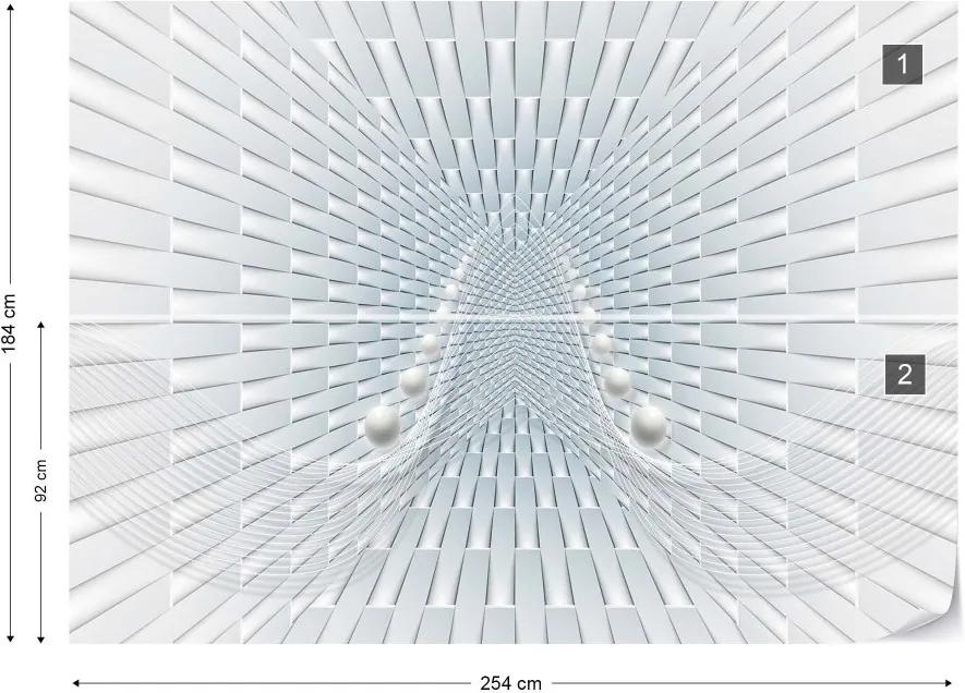 GLIX Fototapet - Modern 3D Abstract Design Vliesová tapeta  - 254x184 cm