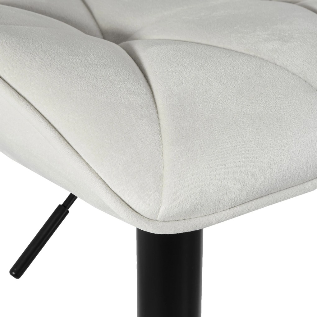 JAKS SCAUN DE BAR GRAPPO BLACK VELOUR BEJ