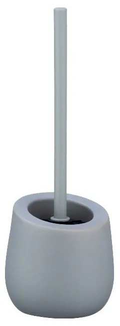 Perie cu suport din ceramică pentru toaletă Wenko Badi, gri
