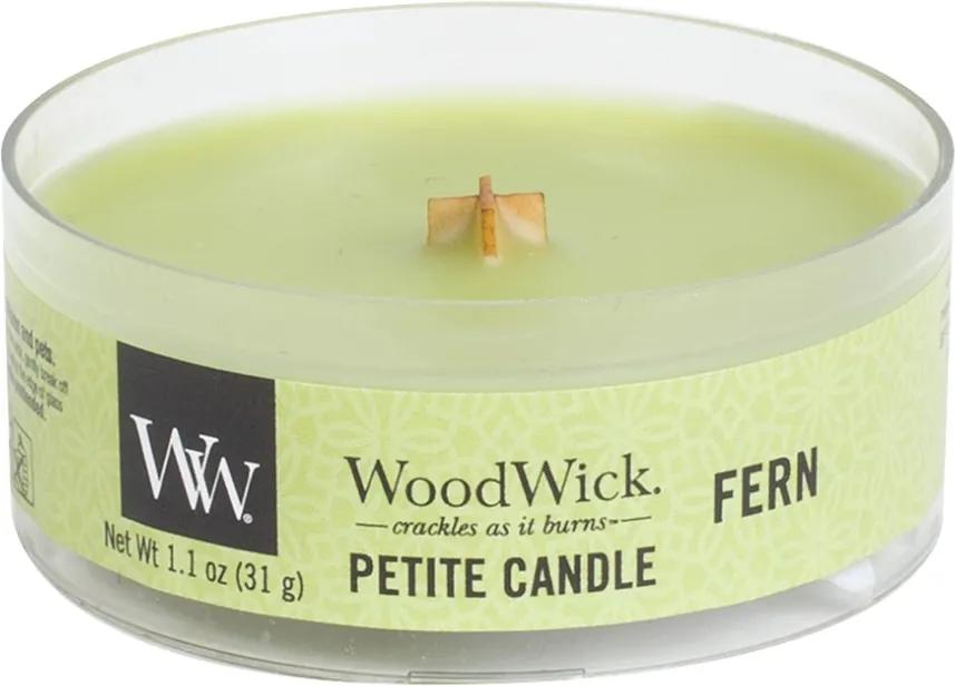 WoodWick lumanare parfumata Petite Fern
