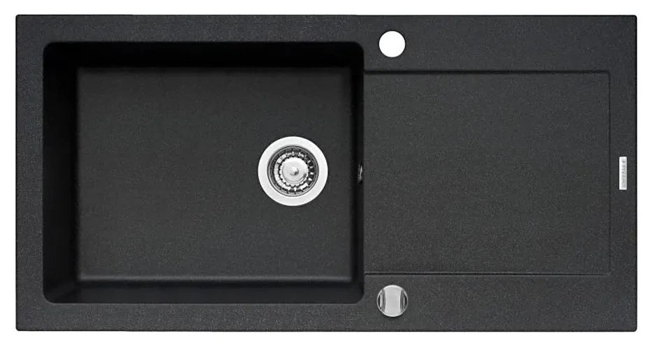 Chiuvetă de bucătărie Pyramis 70089601 MIDO 100x50 cm granit/negru