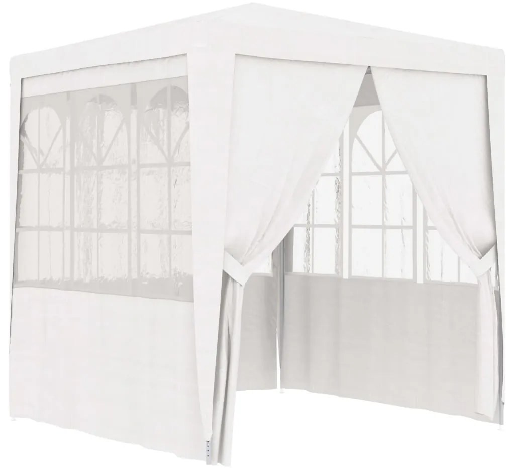 vidaXL Cort de petrecere profesional cu pereți, alb, 2 x 2 m, 90 g/m²