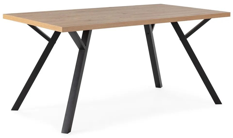 Masă de dining în culoare naturală cu blat din lemn de stejar 90x160 cm Marion – Marckeric