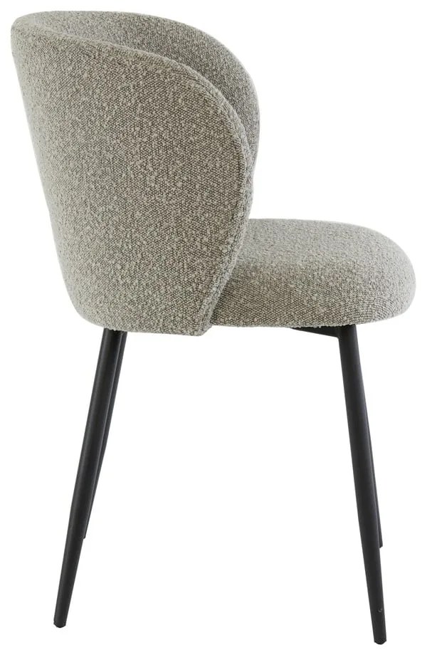 Scaun de sufragerie gri tapițat Elyna – Light &amp; Living