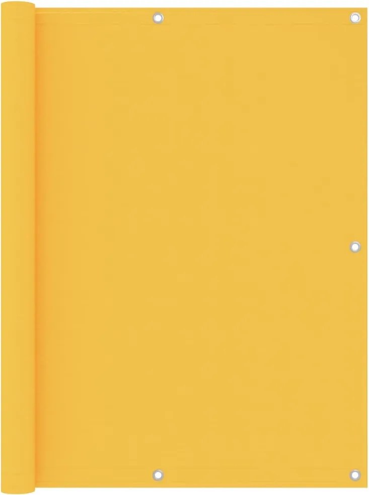 vidaXL Paravan de balcon, galben, 120 x 500 cm, țesătură oxford