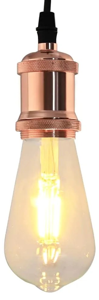 vidaXL Suporturi de lampă 2 buc Rose Gold E27