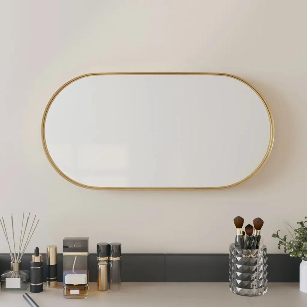Oglinda de perete, auriu, 20x40 cm, ovala 1, Auriu, 20 x 40 cm