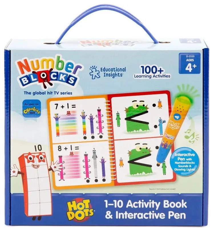 SET HOT DOTS® - NUMBERBLOCKS DE LA 1 LA 10 - EDUCATIONAL INSIGHTS (EI-2550)