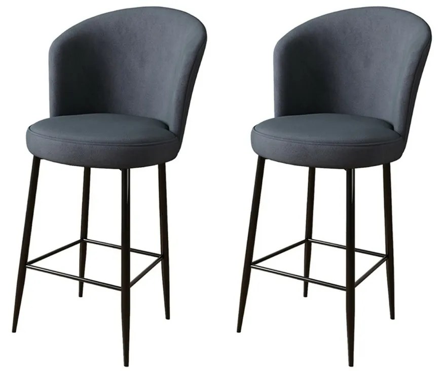Set de scaune de bar Fora Anthracite, 2 buc., 2 buc.