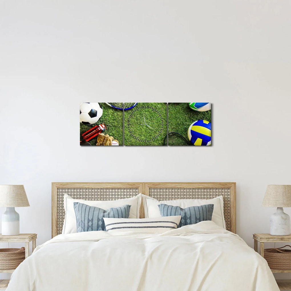 Tablou - Sport (cu ceas) (90x30 cm)