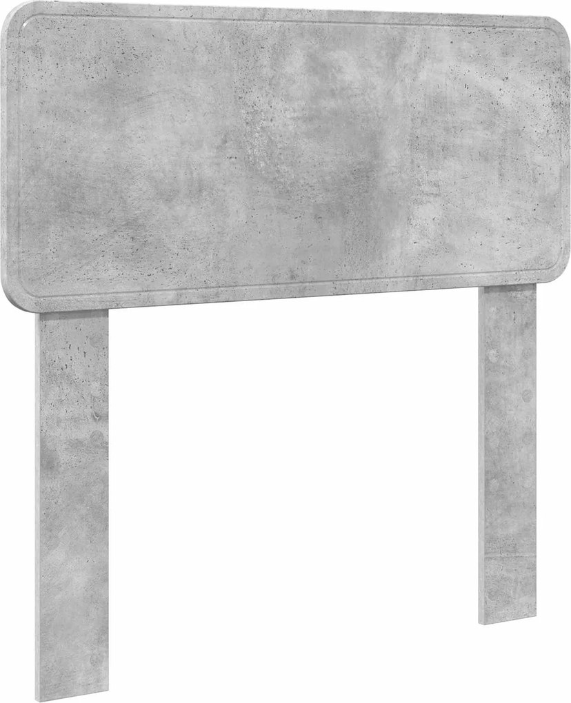 vidaXL Tăblie cap Gri din beton 90 cm Lemn compozit