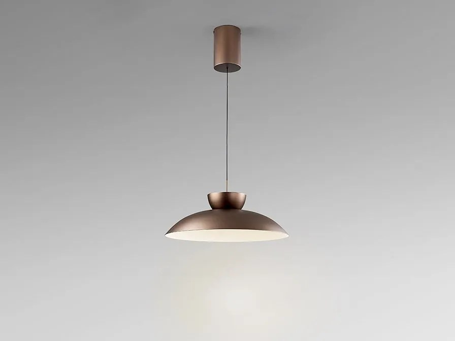 Lustra/ Pendul LED design modern Ion bronz 48cm