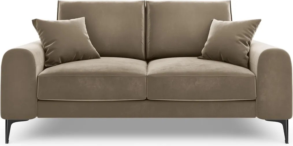 Canapea, Madara, Mazzini Sofas, 2 locuri, 172x102x90 cm, catifea, bej