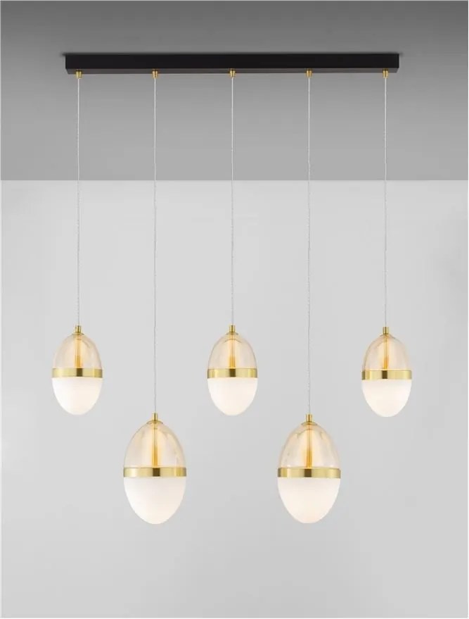 Lustra cu 5 pendule LED design modern Egna