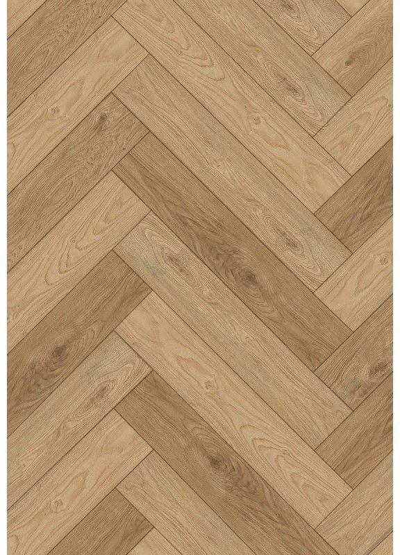 Mexen Sunset Hills probă panouri din vinil chevron 635 x 127 mm SPC 6,5 mm, suport 1,5 mm, 4 V-Fuga, Stejar - F1170-S