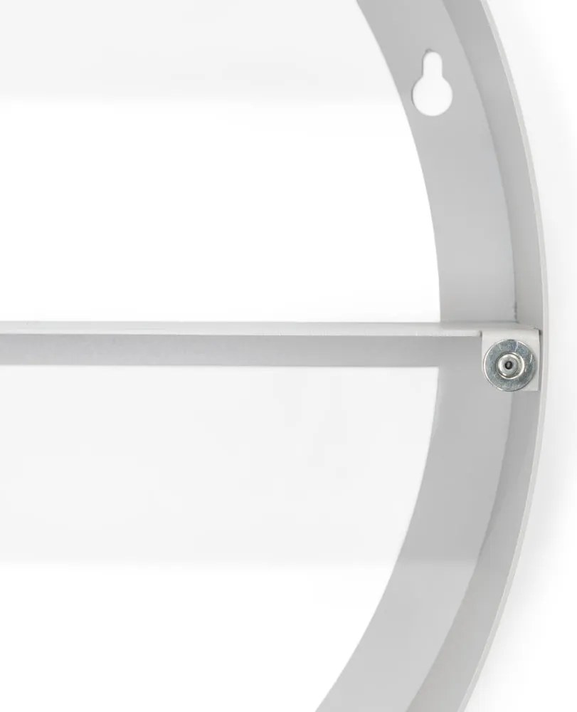 Dulap de baie taupe suspendat/cu oglindă din metal 55x55 cm Sonnet – Spinder Design