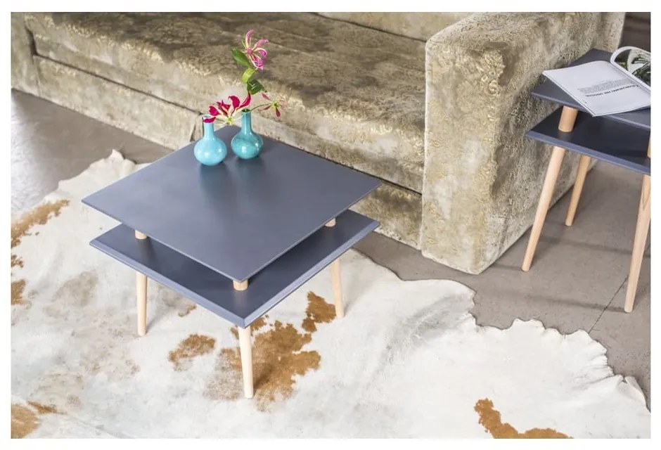 Măsuță cafea Ragaba Square, 55 x 55 cm, gri închis