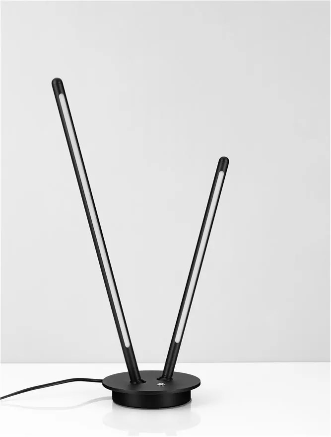 Lampa de masa LED design modern INTEC, negru