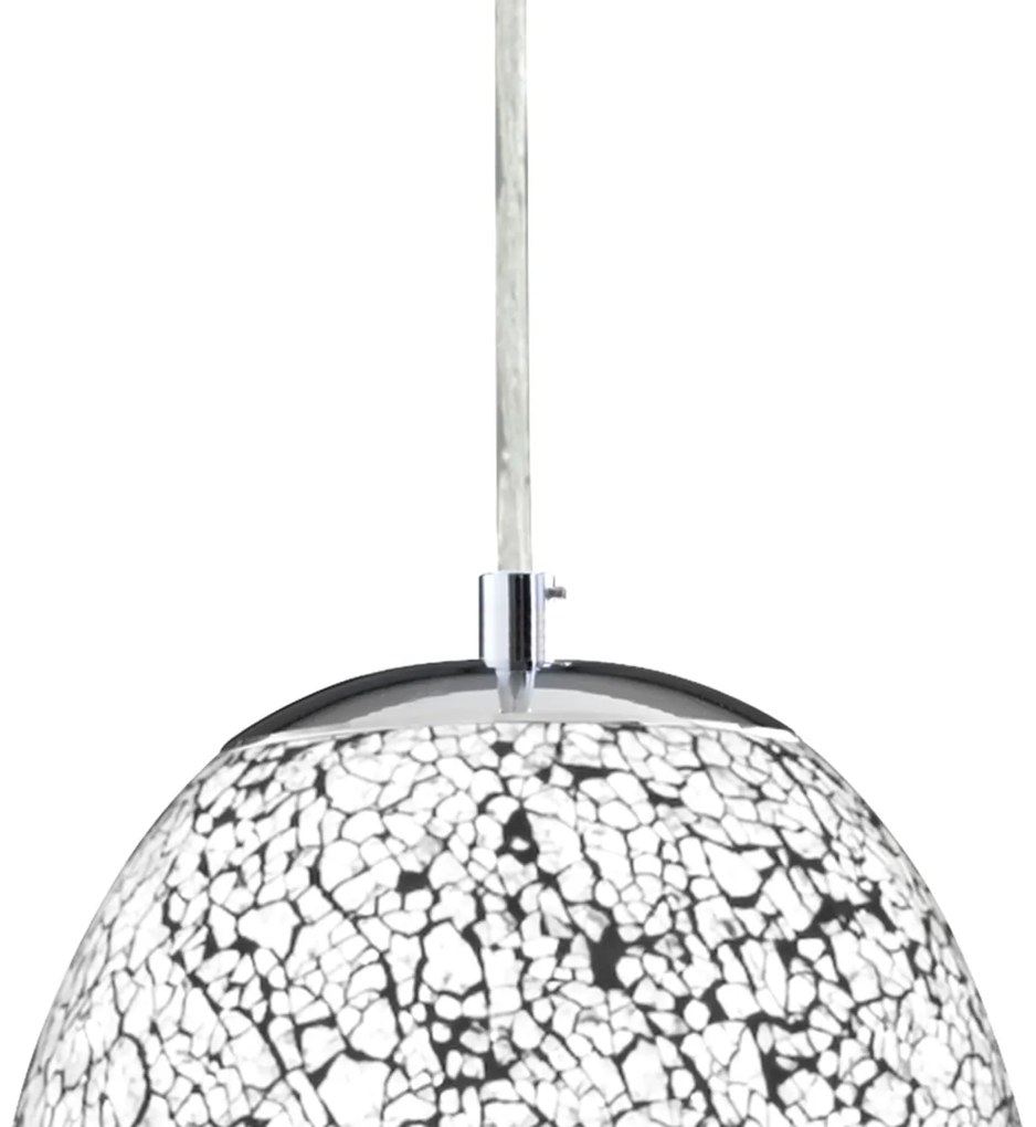 Pendul design modern Crackle alb mozaic 8069WH SRT