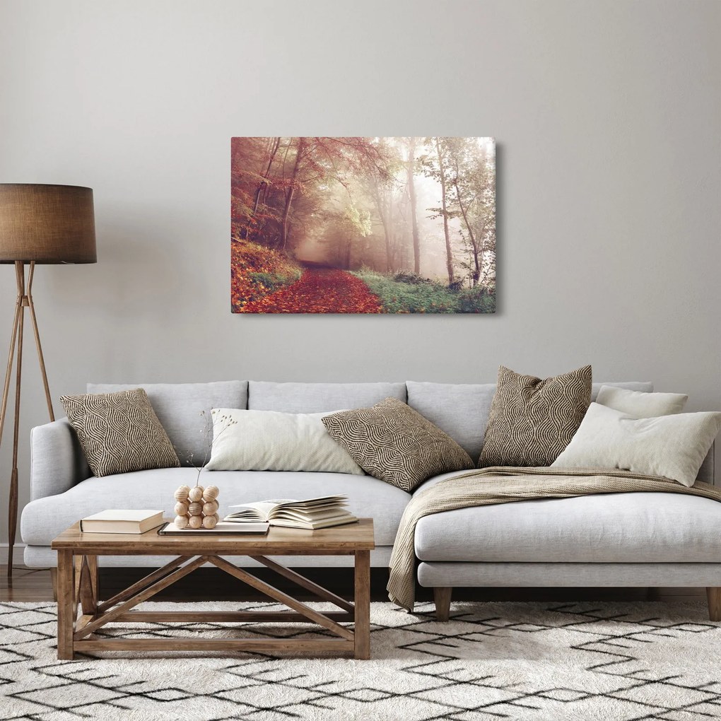Tablou - Plimbarea de toamnă prin pădure (90x60 cm)