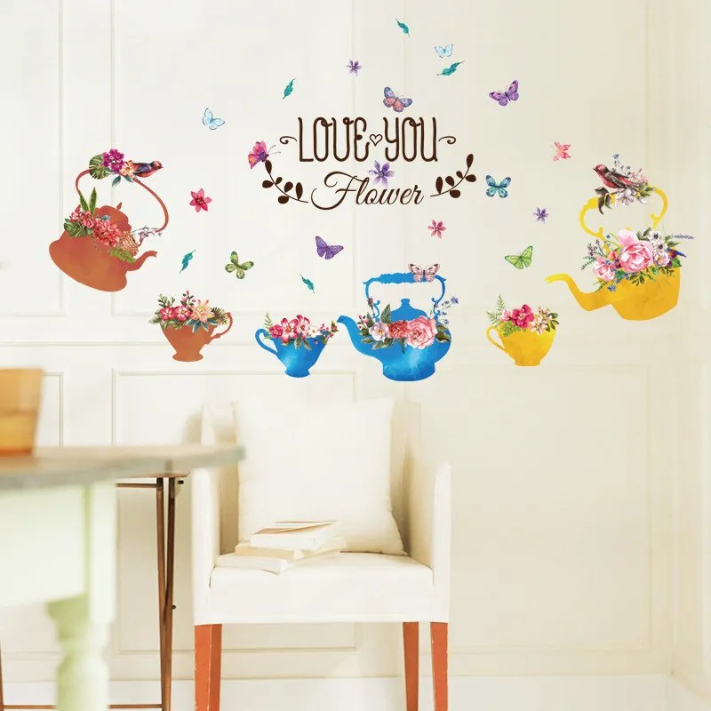 Sticker perete Tea Pots