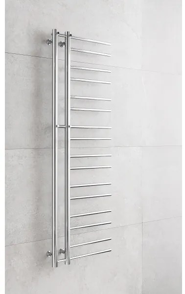 P.M.H. T2C - Radiator de baie tip scară THEIA, 352 W, 154 cm, cu racordare pe partea dreaptă, crom lucios
