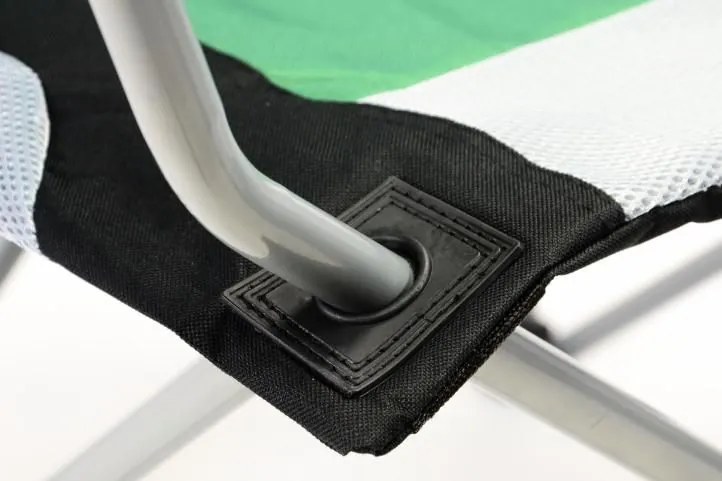 Divero Deluxe Scaun pliabil de camping,verde, 2 bucăți