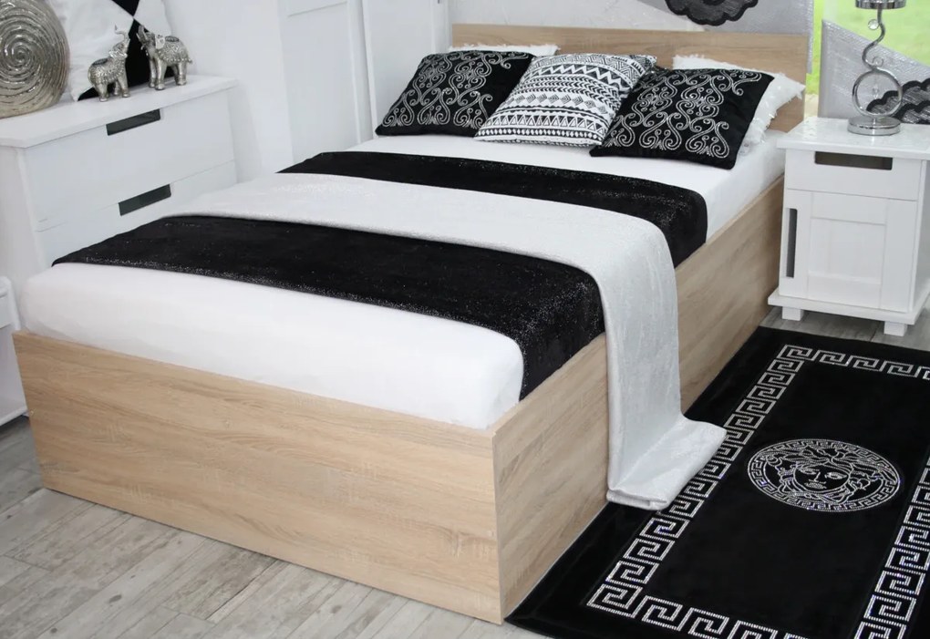 Expedo Pat EBONY + somiera GRATIS, 90x200, alb