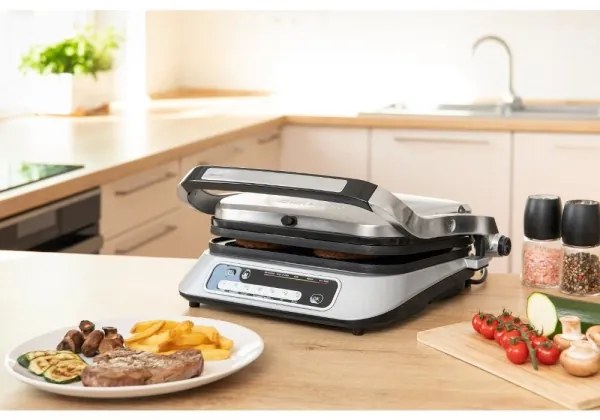 Grătar de contact Sencor 2100W/230V crom mat