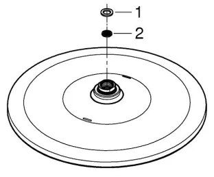 GROHE 26562000 - Cap de duș RAINSHOWER MONO, 310 mm, crom lucios