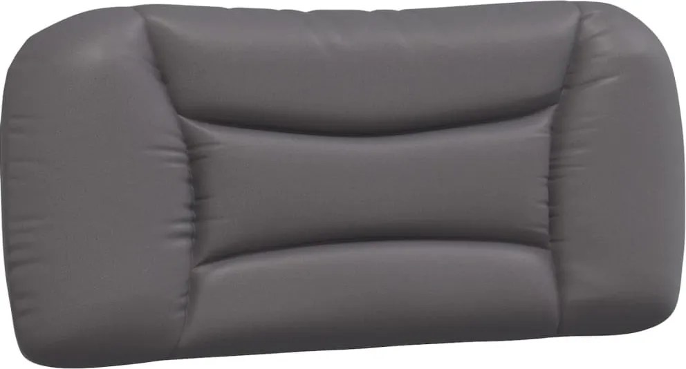 vidaXL Pernă pentru tăblie pat, Hvar, gri, 80 cm, piele artificială