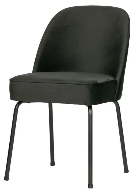 Scaune de dining negre 2 buc. din catifea Vogue – WOOOD