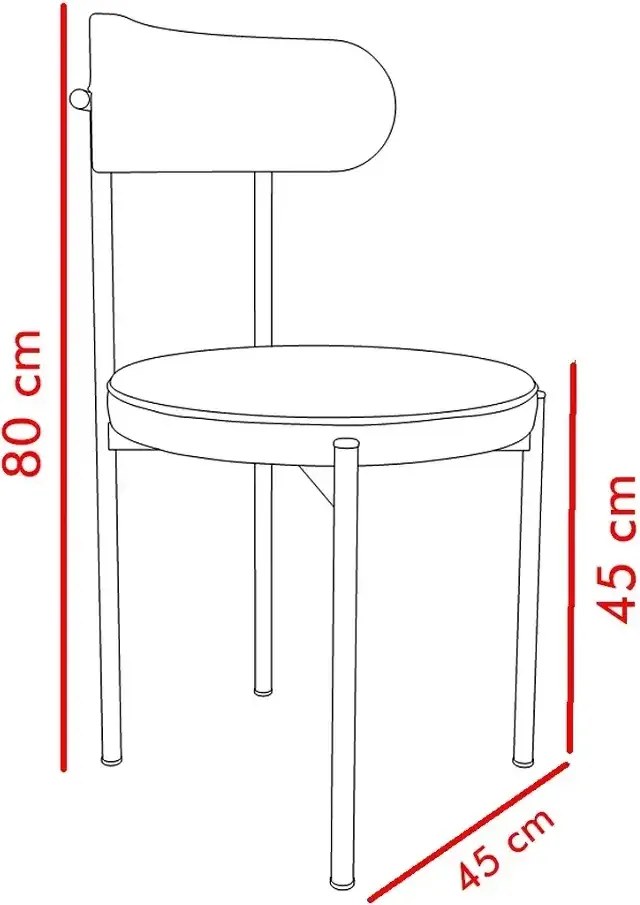 Set masa Onita bucatarie  rotund cu 4 scaune 90 cm