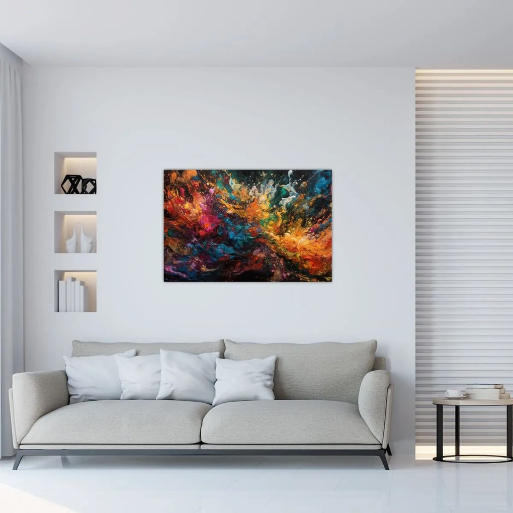 Tablou - Abstracția culorilor II. (90x60 cm)