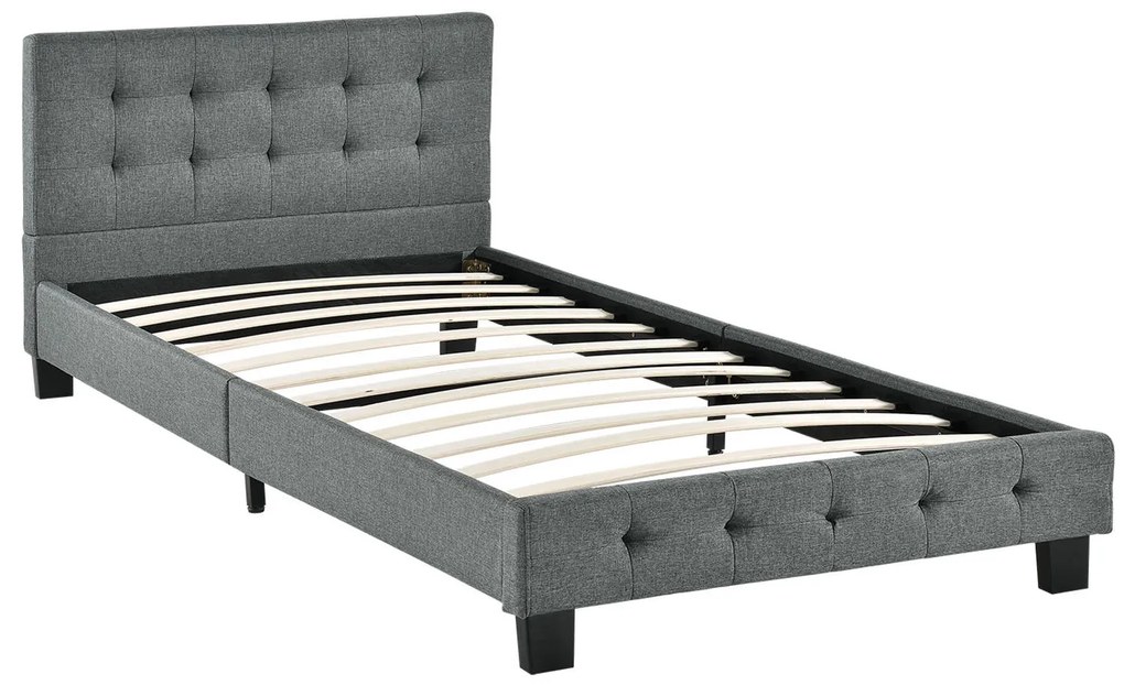 Pat tapiţat Manresa 90 x 200 cm - gri