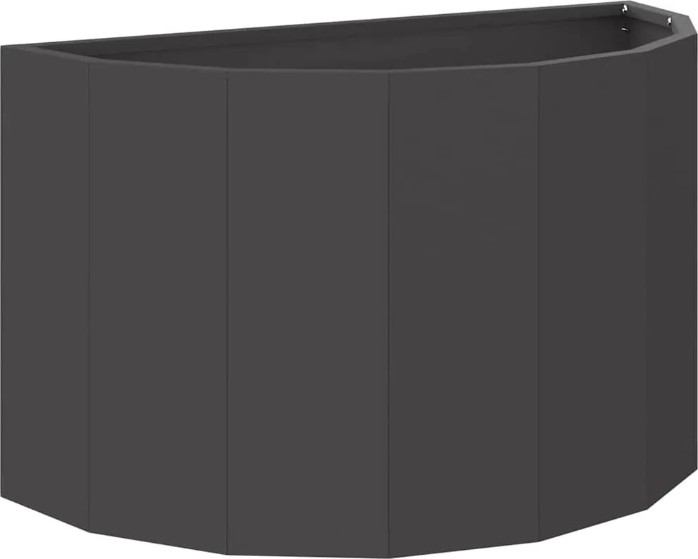 vidaXL Jardinieră Negru 60 x 30 x 35 cm Oțel