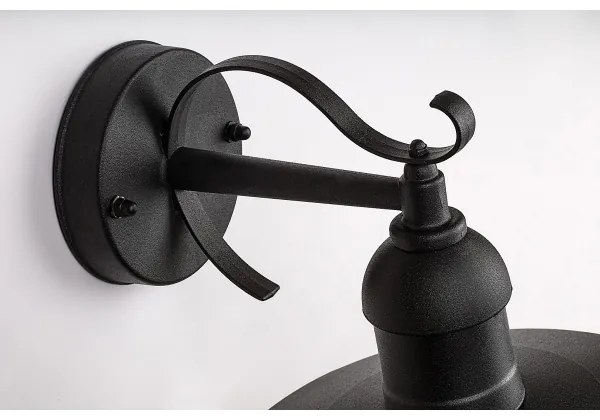 Brilagi - Aplica de exterior MOLDE 1xE27/60W/230V IP44 negru